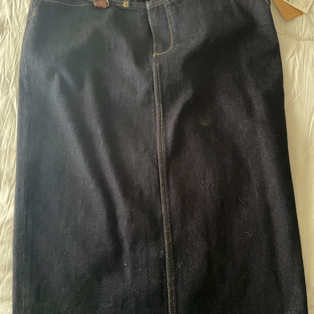 Dark Denim Skirt